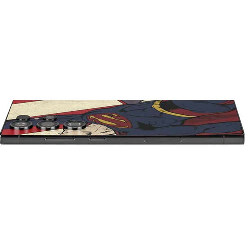 DC Comics Superman Vintage Pose American Flag Galaxy S25 Ultra Skin